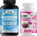 Liverנקה Detox & תיקון פורמולה - Milk Thistle, Berberine, ג'ינג'ר פלוס מגנזיום עבור Better Sleep ותפקוד השרירים
