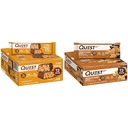 Quest Nutrition Crispy Chocolate Peanut Butter Hero Bar, 18g חלבונים ושוקולד Peanut Butter Bars, חלבונים גבוהים, פחמימות נמוכות, Gluten Free, Keto Friendly, 12 Countg חלבונים & Chocolate Peanut Butter Bars, חלבונים גבוהים, נמוך פחמימות, Gluten Free, Keto Friendly, 12 Count