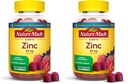 Nature made Zinc Supplements 30 מ"ג Per משרת, תוספת תזונתית עבור Immune Health ו- Antioxidant Support, 60 חניכיים Zinc, 30 יום אספקה (Pack of 2)