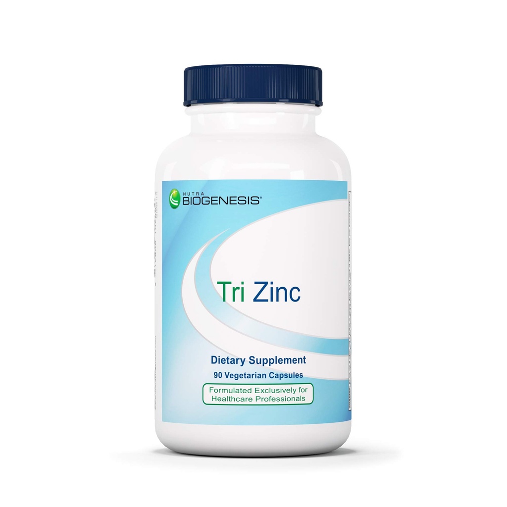 Nutra Biogenesis Tri Zinc - תוספת Znc Glycinate עבור גברים ונשים עם קופר עבור תמיכה טבעית Immune ובריאות העור, 30mg Chelate Per Pill - 90 קפסולות