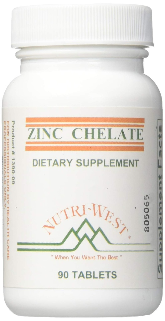 חומרים מזינים, Zinc Chelate 16 מ"ג 90 טבליות