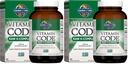 גן החיים ויטמין K2 ו- K1, ויטמין Code K Complex for Bone Power and Heart Health, אומגה ריץ' פלאקס Seed Oil, Trace מינרלים, Probiotics, 60 יום אספקה (Pack of 2)