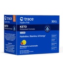 Trace מינרלים Hydro Pak Keto - אלקטרוליטה Replenishment Drink - 1000 מ"ג Potassium Plus 70 תומך אנרגיה, Stamina, & הידרה - Strawberry Lemonade Flavor - 30 משרתים