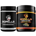 Gorilla Mode Creatine Monohydrate אבקה Micronized & Pre Workout (Rainbow Sherbert)- Massive Pumps | לייזר פוקוס אנרגיה | שיפור גודל השרירים