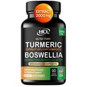 Turmeric Boswellia לחלץ תוסף 2000 מ"ג - תוספת כוח Boswellia Serrata עם Turmeric Curcumin - 95% Curcuminoids עם Boswellia Extracts - סטנדרטי High Potency - Made בארה"ב