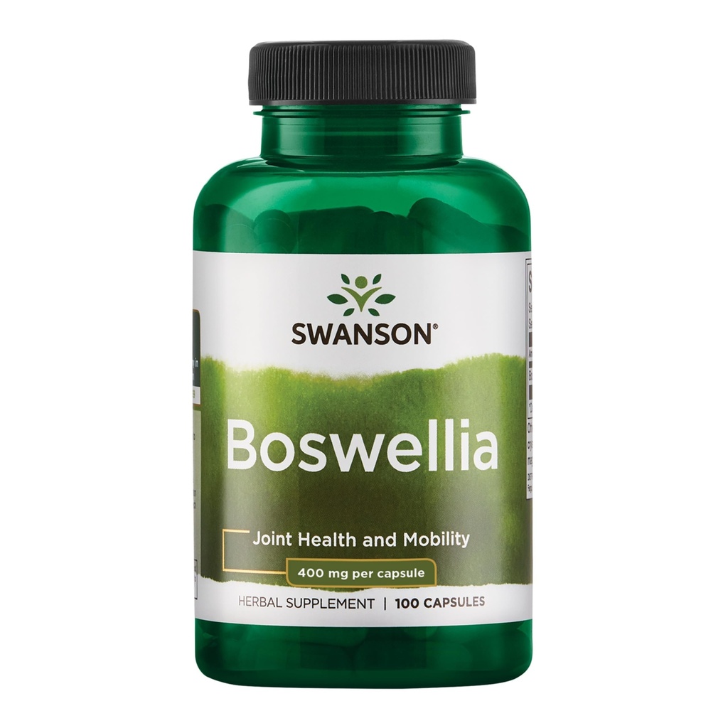 Swanson Boswellia Joint Flexibility Movement תומך ב-Ayurvedic Herb (Boswellia Srrata resin) 400 מ"ג ל-800 מ"ג ל- 100 מ"ג