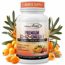 MoxyVites ויטמין D3 K2 5000 IU - High Absorption D3 + K2 MK-7 עם Sea Buckthorn Oil & אומגה-7 - Bone, Heart & Immune Support for Women & Men - 60 קפסולות טבעוניות