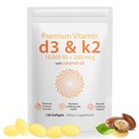 Daiasns ויטמין D3 K2 10000o תומך שריר ובריאות המוח - High-Potency D3 K2 תוספי עזרה ב Immune ו Cardiovascular תמיכה - 120 Softgels