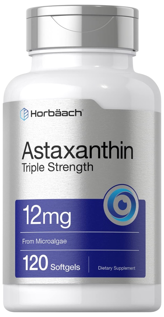 Horbäach Astaxanthin: 12 מ"ג | 120 Softgels