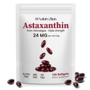 O NATURE . ZIRAN Astaxanthin תוספי 24mg, Antioxidants תוסף, תומך ב- Eye & Joint &Skin בריאות 4 חודשים אספקת 120 Softgels