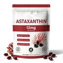 Premium Astaxanthin 12mg, Natural Antioxidant Supplement,Fresh Microalgae Source, Non-GMO & No Gluten,12mg -120 Softgels, 4-Month Supply