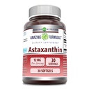 פורמולה מדהימה Astaxanthin: 12 Mg Per Serve | 30 Softgels | Non-GMO | Gluten Free | Made in USA