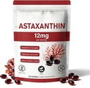 Astaxanthin 12 מ"ג, 120 Softgels, Natural Microalgae Source, non-GMO Gluten-Free, 4 חודשים אספקה