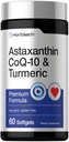 Horbäach Astaxanthin 12mg | עם CoQ-10 & Turmeric | 60 Softgels | Premium Formula | Non-GMO, Gluten Free Supplement