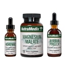 NutraMedix Energy Set - 3Piece Kit כולל תמצית של Astragalus, Rhodiola, גינזנג Schisandra, Burbur-Pinella Detox טיפות & Magnesium Malate קפסולות עבור כללי בריאות כללית