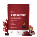 Vivo Nu Astaxanthin 12 מ"ג תוספי, 240 Softgels, Fresh Haematococcus Pluvialis 10 ב 1 Astaxanthin Antioxidant תוספים, תומך העין, העור, משותף, המוח, הלב ומערכת הבריאות של מערכת החיסון