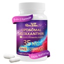 Liposomal Astaxanthin תוסף מורכב 9-in-1 עם Ashwagandha, Lycopene, Zeaxanthin, Antioxidant תמיכה עין, עור ובריאות משותפת, 60 קפסולות
