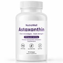 Nutrawell Astaxanthin - Daily Antioxidant Wellness תוספת עם מקור טבעי Astaxanthin נקי פורמולה עבור Active Adult Lifestyle Easy כדי לקחת קפסולות - 90 Softgels (1)