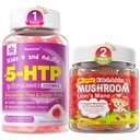 LILICARE Bundle: Mushroom Lions Mane + Saffron + Algae אומגה 3mies + 5HTP חניכיים לילדים ומבוגרים