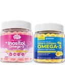אומגה 3 טבעונית, Inositol + אומגה 3 חניכיים, 2 Pack
