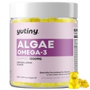 אומגה 3 חניכיים לנשים, Algae אומגה 3 1000 מ"ג תוספת עם DHA, EPA, GLA, ויטמין A, B12, Folate, Skin & Brain Health, Sugar Free, 60 Count