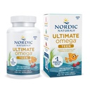Nordic Naturals Ultimate אומגה 2X Teen, Strawberry - 60 מיני Soft Gels - 1120 מ"ג אומגה 3s עם EPA & DHA - Brain Health, Positive Mood, Social Development, למידה - Non-GMO - 30 משרתים
