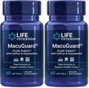 Life Extension MacuGuard Ocular Support with Saffron & Astaxanthin - תוספי בריאות העין עבור חזון בריא - עם Lutein, zeaxanthin, Meso-zeaxanthin - Gluten-Free, non-GMO - 60 רכות גלגל