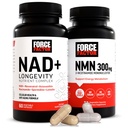 תוסף Force Factor NMN, NAD+ (NMN או Nicotinamide Riboside Alternative) עם Resveratrol, Astaxanthin, Soulidine & Luteolin Complex, NAD לתמיכה ב- Cell & Health Aging, 60 קפסולות