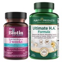 מוצרי Purity Bundle - MyBiotin ProClinical + Ultimate H.A MyBiotin ProClinical (Biotin, MB40X Matrix, Astaxanthin) - Ultimate H.A. (BioCell Collagen, Quercetin, Hyaluronic Acid +more)
