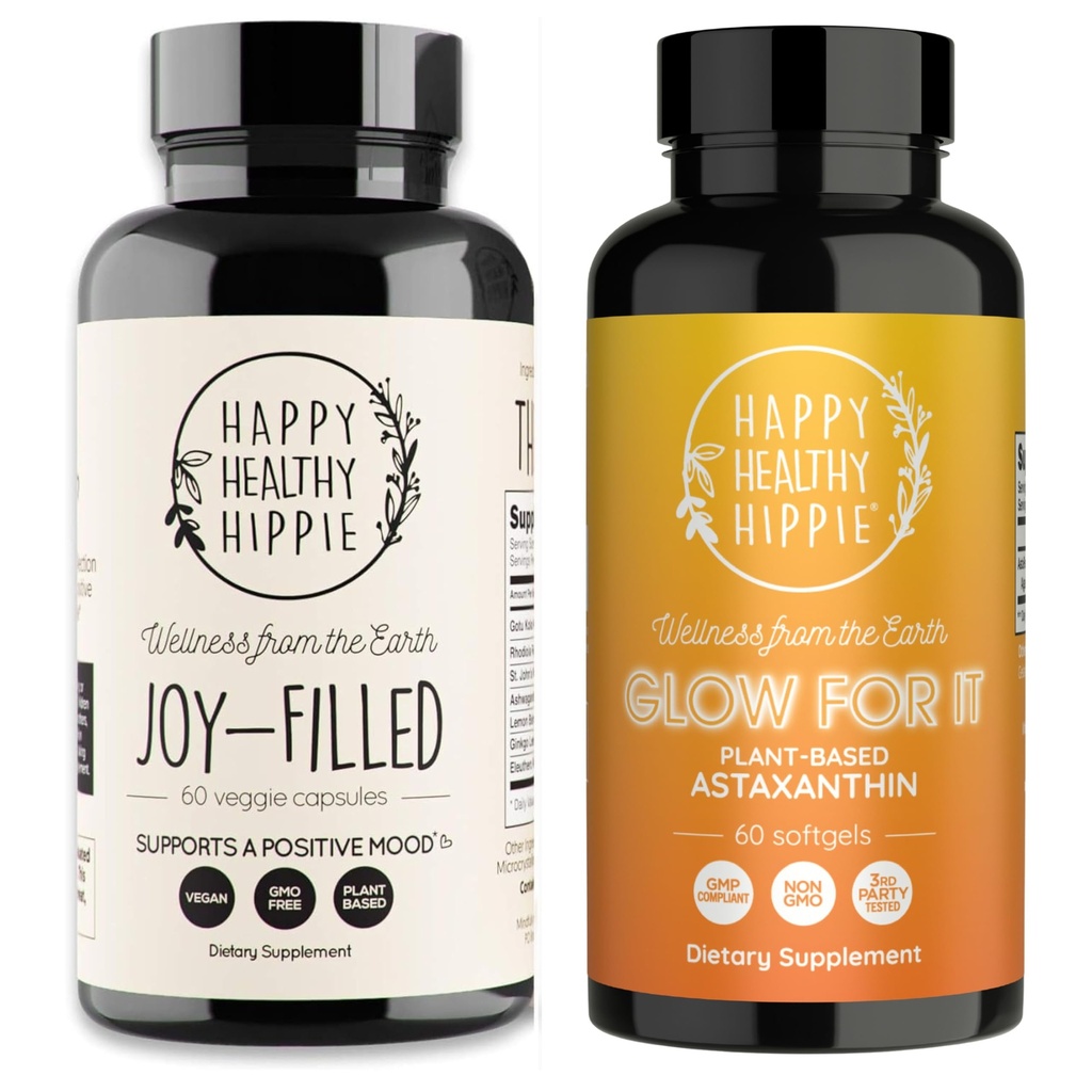 Happy hippie Glow for It Astaxanthin תוספת & Joy-Filled Mood תמיכה תוסף