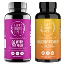 Happy Hippie Glow for It Astaxanthin תוסף & Go with the Flow הורמונלי Balance for Women