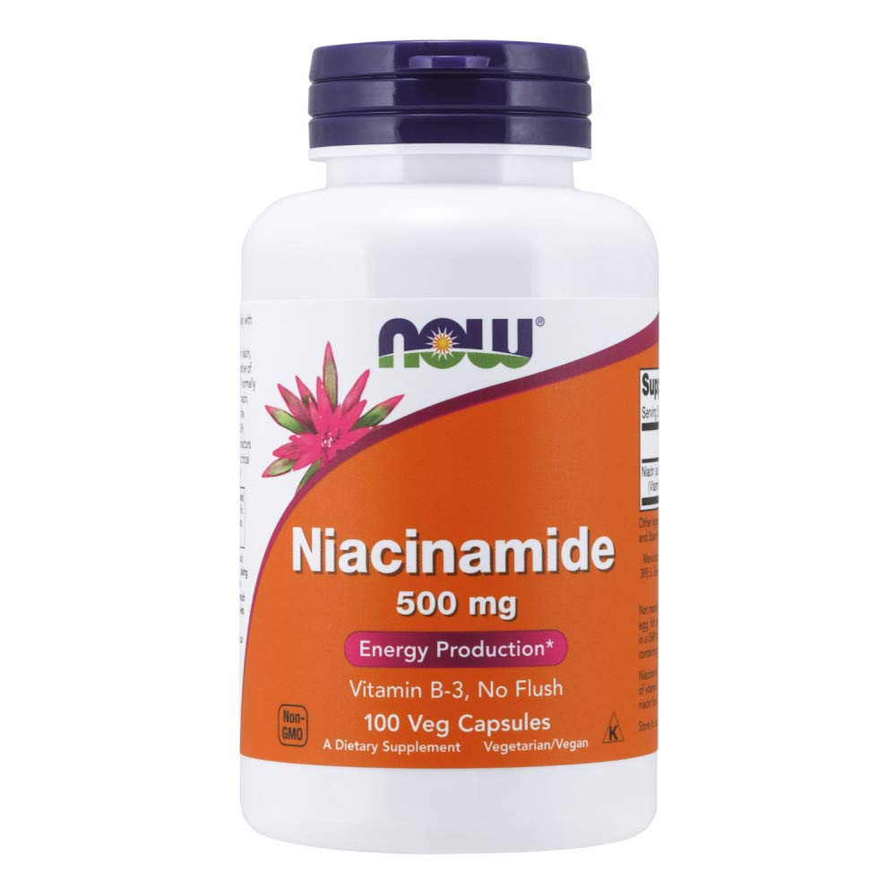 עכשיו Niacinamide 500 מ"ג,100 קפסולות