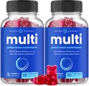 NutraChamps Multivitamin עבור גברים, 240 הרוזן, ויטמינים A, B, C, E, Biotin, Zinc, Mens Gummy Multivitamins, Chewable Daily Gummy ויטמינים עבור גברים (Pack of 2)