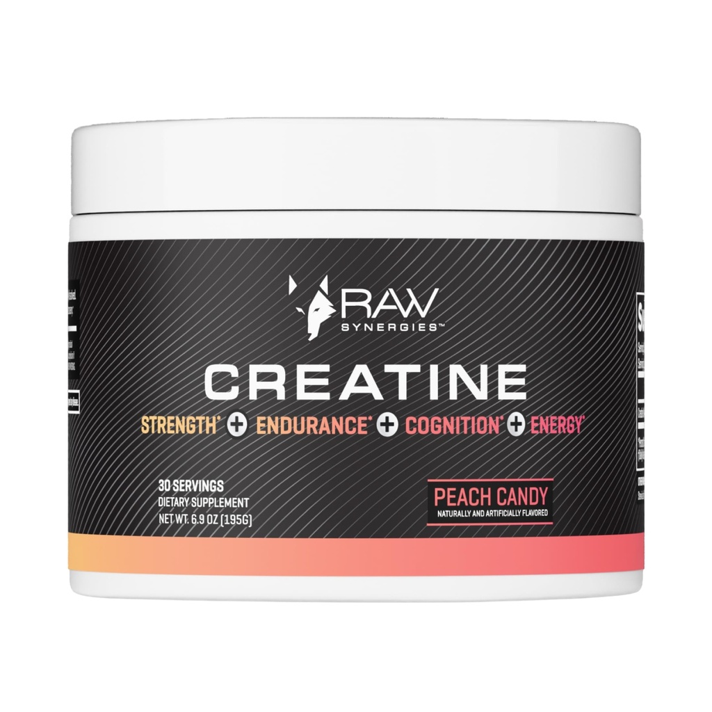 RAW Synergies Creatine Peach Candy 30