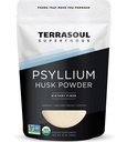 Terrasoul Superfoods Organic Psyllium Husk אבקה, 1 Lb - Superfine Texture | 99 Purity | Perfect for Gluten-Free Baking
