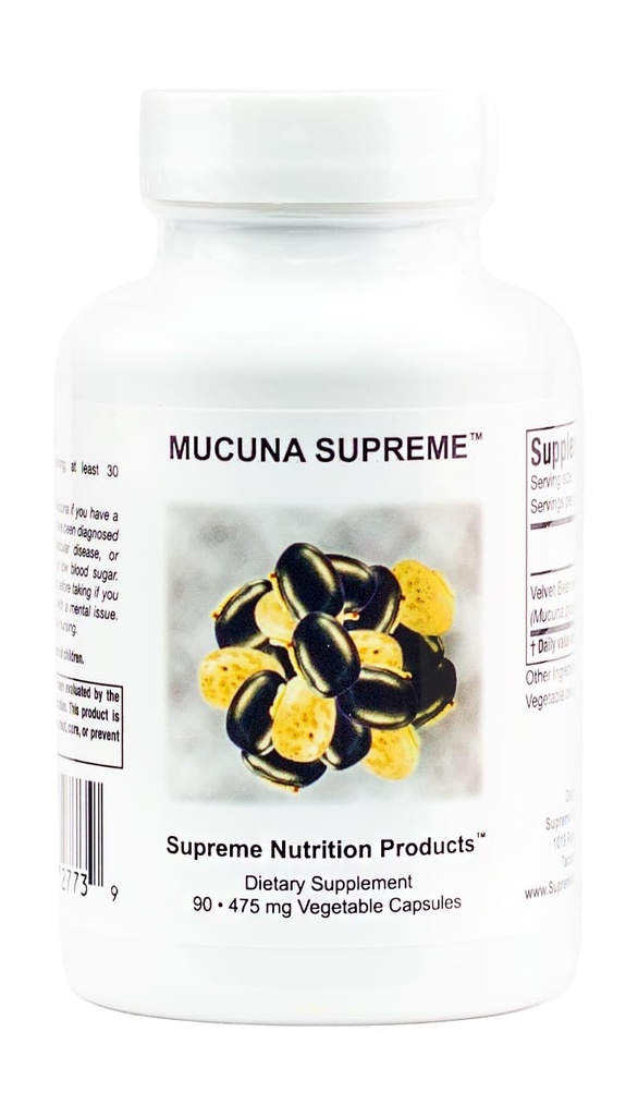 תזונה עליונה Mucuna העליונה, 90 קפסולות טהורות