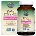 גן החיים 22, Enzymes for Women 50 & Over with Bromelain, Papain & Lactase בתוספת Probiotics & ויטמין B12, Biotin & Zinc - RAW Enzymes - Non-GMO, Gluten-Free, Vegetarian, 90 קפסולות