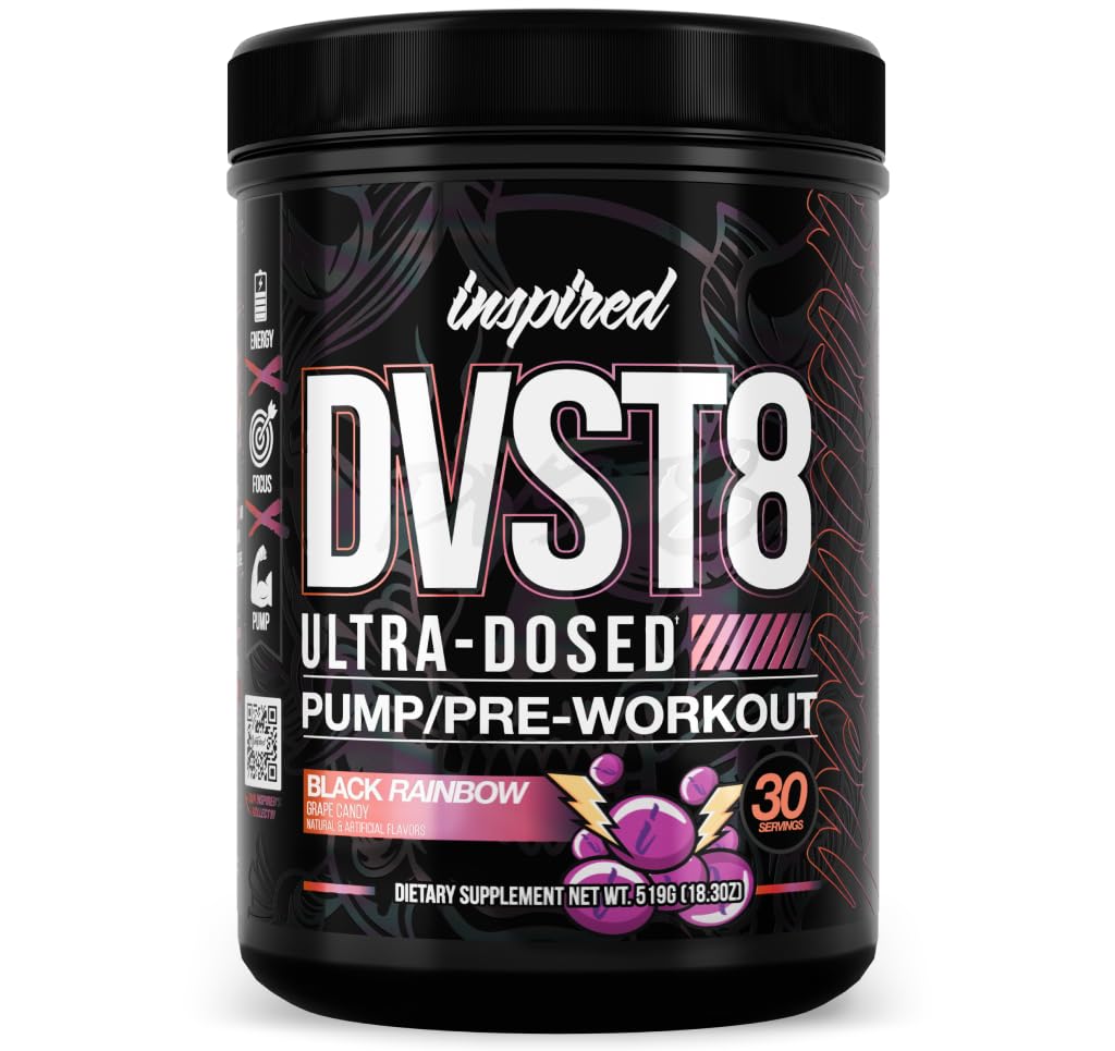 בהשראת DVST8 25 אבקת Preworkout - Black Rainbow