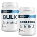 Transud Labs Bulk Pre-Workout (30 משרתים, Peach מנגו) & Stim-Free Pre-Workout (30 משרתים, טרופיים Punch)