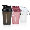 3 Pack Shaker Bottles forחלבון Mixes, 17 oz Small Protein Shaker בקבוק עם Handle, התעמלות Shaker Cups עם בללינג כדור for Pre Workout, BPA-Free & Dishwasher בטוח (שחור, לבן, ורוד)