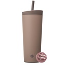 בלנדר בוטל 2-in-1 Insulated Stainless Steel Shaker Tumbler, Swig Leakהוכחה Lid, Straw, BelerBall, BPA Free, for Protein Shakes, Smoothies, and Pre Workout, 24 oz, Brown (Cocoa)