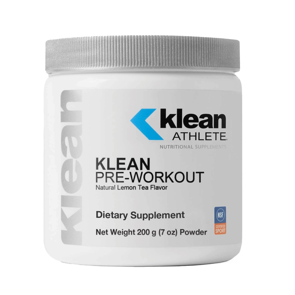 Klean ATHLETE Pre-Workout | פורמולה ייחודית עם תמצית שורש באט, ויטמין C וקפאין אורגני לתמוך אתלטיק אנדרטה | 7 Ounces | Natural Lemon Tea Flavor