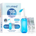Sinus Rinse, 60PK Nasal Rinse Packets עם NAC ו Saline, Gravity Rinse הבקבוק, Alternative to Neti Pot, Helps with Allergy, Communityestion, Coldתסמינים (Gravity Bottle with NAC 60PK)