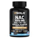 XGold Health NAC 1000 מ"ג עם Quercetin 95%, Bromelain, Zinc, ויטמין C, D3 & K2 Immune Support & Antioxidant תוסף אבטחה מתקדם תערובת 90 Veggie קפסולות