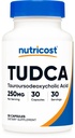 מזון מזינים Tudca 250 מ"ג, 30 קפסולות (Tauroursodeoxycholic Acid) - Gluten Free, non-GMO