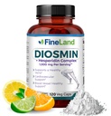 FineLand Diosmin & Hesperidin Complex, Premium Advanced Formula, 1000 מ"ג, Blood Flow and Circulation Support, 120 קפסולות, 100% טבעוני, כל טבעי