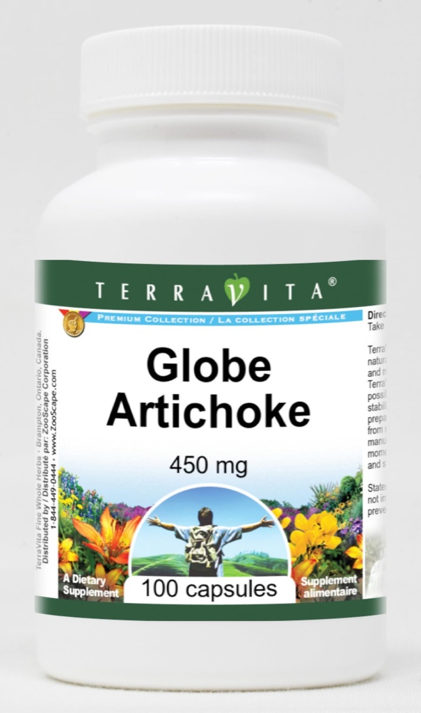 Globe Artichoke - 450 מ"ג (100 קפסולות, ZIN: 520262)