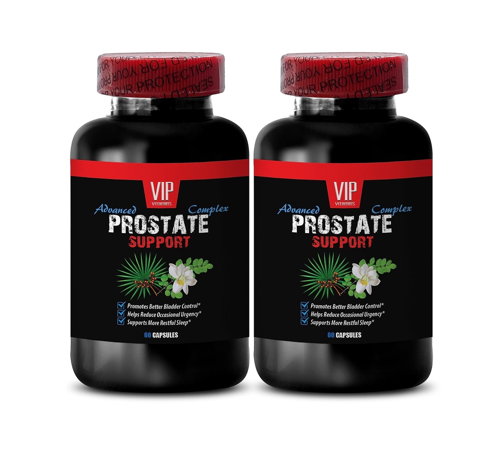 Saw Palmetto for Prostate Support - Prostate Support - Pygeum for Prostate, Red Raspberry Leaf for Wellness, Graviola Leaf for Immune Protection, Green Tea for Wellness 2 Bottles 120 Capsules