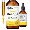 Wild & אורגני Bacopa Tincture - תמיכה Calm, פוקוס, קלרנס - Bacopa Monnieri נוזל - אלכוהול חינם טיפות עם תמצית ברהמיה - טבעוני, סוכר חינם - 2 מונטה אספקה - 2 oz oz oz oz oz oz oz oz oz oz oz oz oz oz oz
