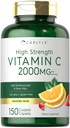 Karlyle ויטמין C 2000 מ"ג | עם Rose Hips | 150 Caplets | Vegetarian, non-GMO, Gluten Free Supplement